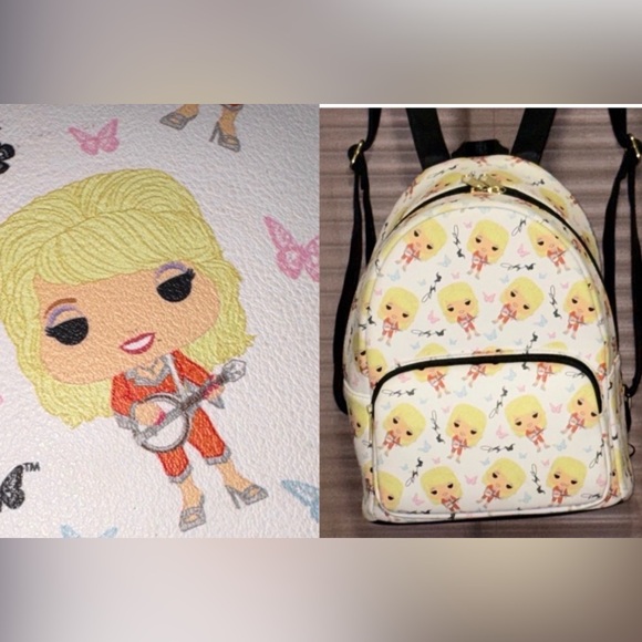 Funko Handbags - Funko Dolly Parton Backpack w/ signature pattern EUC